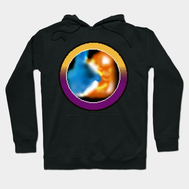 Yin and yang, water and fire, earth and space Hoodie by For Your Amusement